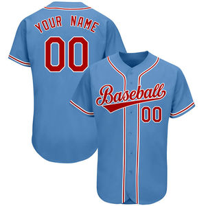Professional Custom Baseball Jersey Unisex Polyester/Cotton Breathable Moisture-Wicking Team Sportswear OEM Factory Adults - Product Image 3