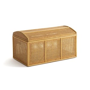 Combo hand-woven boxes large <b>storage</b> <b>box</b> <b>trunks</b> natural rattan chest <b>trunk</b> hamper containers - Product Image 2