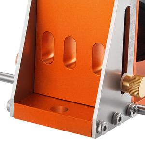 Adjustable 1/2 1-1/2 Pocket Hole Jig Kit with Toolcase C-Clamp <b>Step</b> <b>Drill</b> Hex Wrench <b>Drill</b> S for Finger Jointers" - Product Image 2