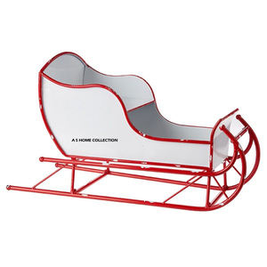 Trineo Navideño de Lujo con Diseño Exclusivo, Decoración Rústica de la Más Alta Calidad, Caja en Color Dorado y Rojo, Santa Claus, Venta al por Mayor - Product Image 2