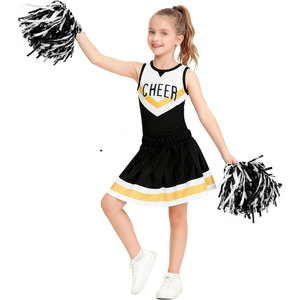 Tenue de Cheerleader pour Filles, Costume de Cheerleading pour Enfants, Tenue d'Entraînement avec Pompons - Product Image 2
