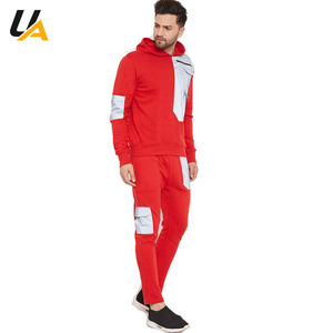Survêtement d'hiver à capuche pour homme, unisexe, léger, avec blocs de couleur, taille élastique, pour la course à pied - Product Image 1