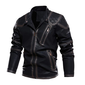 Chaqueta de Cuero para Motociclista Personalizada OEM 2026 para Hombre, Chaqueta de Piel de Oveja Auténtica, Corte Ajustado, con Bolsillos con Cremallera YKK Resistentes - Product Image 2