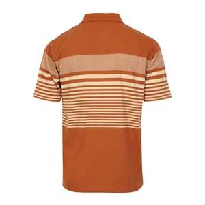 เสื้อโปโลผู้ชายลายทางแฟชั่นทันสมัยทรงโอเวอร์ไซส์เข้ารูปพอดีตัว แขนสั้น ผ้าฝ้าย มีกระเป๋า - Product Image 2
