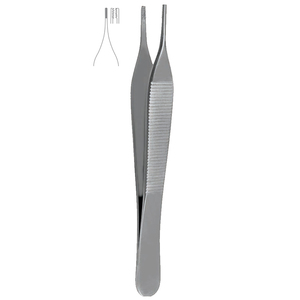 Pinzas Adson Brown de Acero Inoxidable Ligeras para Tejidos, Instrumento Médico Manual de Última Generación - Product Image 1