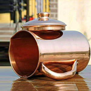 Jarra de Agua Clásica de Cobre con Tapa, Elegante Jarra de Metal para Bebidas, Recipiente para Servir Hecho a Mano para el Hogar, Hotel, Restaurante - Product Image 2