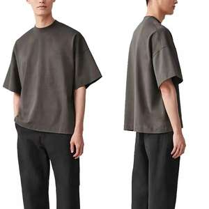 High Quality 100% Cotton Oversize T-<b>Shirt</b> <b>for</b> <b>Men</b> New Arrival Custom Logo Print Plain Blank Thick Casual Style Wholesale - Product Image 6