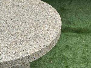 Traditional Terrazzo Concrete <b>Coffee</b> <b>Table</b> Durable Handmade Easy Clean Antique Indoor/Outdoor Patio Living Room Furniture Home - Product Image 6