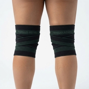 Bandes de genou réglables pour l'entraînement de force, bandes de genou professionnelles de haute résistance, fermeture à boucle et crochets, bandes de genou unisexes - Product Image 3
