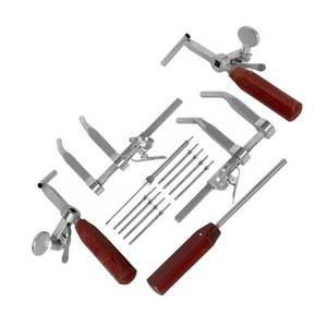 Juego de distractores cervicales Caspar, derecho e izquierdo, con destornillador, kit de instrumentos ortopédicos para cirugía de columna vertebral, EE. UU. y Europa - Product Image 6