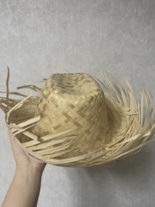 Sombrero de Paja de Palma Panamá Hecho a Mano de Primera Calidad con Cinta a Rayas de 3.5cm para Uso Casual/Viajes/Eventos/Fiestas/Decoración/Regalo - Product Image 1