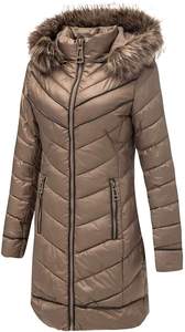 Women's Lightweight Waterproof Eco-Friendly Puffer Jacket Hooded <b>Bubble</b> <b>Coat</b> Fur Collar Warm Outerwear for Spring Fall Winter - Product Image 5