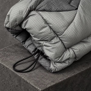 Wholesale Men's Goggle Style Quilted Winter Puffer Jacket with Side <b>Zipper</b> Pockets <b>Fleece</b> 100% Polyester Fiber Filling - Product Image 4