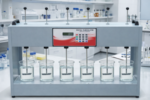 MAYALAB MJT6 โถดิจิตอลสำหรับอุปกรณ์ 0-150 รอบต่อนาที เครื่องกวนสาร 6 หัว สำหรับการวิเคราะห์การบำบัดน้ำ การทดสอบในห้องปฏิบัติการด้วยไมโครโปรเซสเซอร์ - Product Image 2