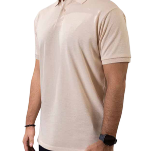 Camiseta de Verano para Hombre de Alta Calidad, Manga Corta, Antiarrugas, Tejido de Punto Sólido, Secado Rápido, Transpirable, 100% Poliéster, Formal - Product Image 5