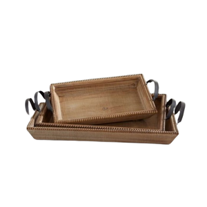 Plateau en bois brun pour chocolat, design tendance, plateau de service pour desserts, plateau de qualité supérieure, articles de cuisine - Product Image 1