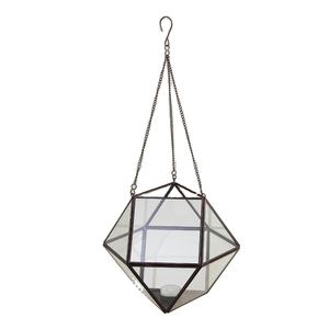 Bougeoir en bois de finition noire fait à la main avec base en métal de tube de verre coupe-vent pour les mariages et noël décoratif meilleure qualité - Product Image 5