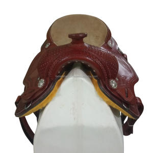 อานบังเหียนแบบตะวันตกทำด้วยมือเพื่อความสุขในการขี่ม้าทำด้วยมือปรับแต่งได้ตามต้องการหนังนิ่มทนทาน - Product Image 1