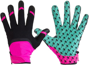 Guantes de Fútbol Americano Personalizados con Agarre Adhesivo para Receptor, Logotipo del Equipo Bordado, Gama Completa de Tallas, Fabricante OEM ODM Directo de Fábrica - Product Image 6