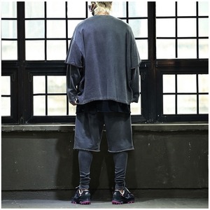 HOT SALE Men's Summer Thin Quick Drying Sportswear Men's <b>Set</b> With Short Sleeve Top and Sport Shorts - Product Image 3