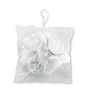 Éponges et épurateurs de brosses de bain personnalisables Éponge de douche avec logo personnalisé - Product Image 2
