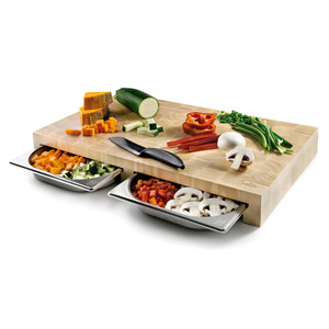 Juego de 2 Tablas de Cortar GN 1/2 con Bandejas de Acero Inoxidable para Uso en la Cocina - Product Image 2