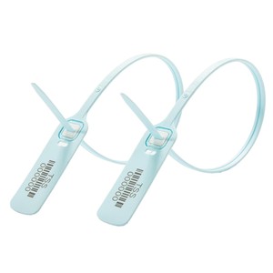 Sceaux en plastique antivol ERPS400 polis, numérotés, jetables, auto-bloquants, ajustables, longueur 400 mm - Product Image 2