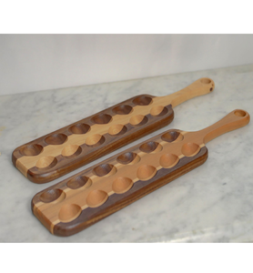 Bandeja de madera para huevos rellenos, organizador de huevos de madera personalizado para encimera de cocina, herramienta de cocina, bandeja de madera de acacia - Product Image 5