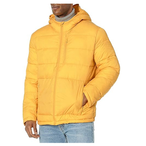winter puffer jacket OEM Unisex custom polyester fabric puffer jacket wholesale winter zipper <b>padded</b> puffer jackets - Product Image 2