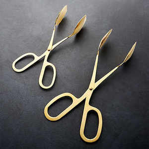High Quality Eco-Friendly <b>Metal</b> Scissors <b>Tongs</b> Cutlery Set for Salad Serving for Hotels and Kitchens Available for Wholesale - Product Image 6