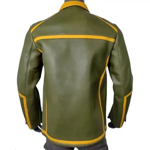 Vestes en cuir bomber pour homme de haute qualité à bas prix, nouvelle mode, très vendues, coupe-vent, vêtements en cuir pour homme CP-MLJ-10 - Product Image 2