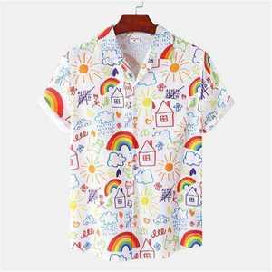 เสื้อเชิ้ตชายหาดแขนสั้นพิมพ์ลายดอกไม้สำหรับผู้ชาย ผ้าฟลานเนล ระบายอากาศได้ดี ย้อมสีแบบ Garment Dyed เป็นมิตรกับสิ่งแวดล้อม ป้องกันรอยยับ เหมาะสำหรับขายส่ง - Product Image 2