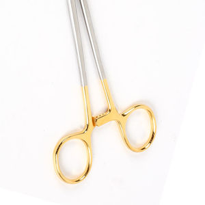 Pinza de Sutura Quirúrgica Heaney Curva de 18 cm, Punta Superfina, Acero Inoxidable, Instrumento de Microcirugía con Certificación CE - Product Image 3