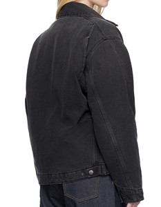 Chaquetas de trabajo vintage de lona de algodón con cremallera, estilo carpintero, unisex, de diseño personalizado, para mujer. - Product Image 4