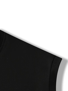 Summer Unisex Eco-Friendly Quick Dry Breathable Stretchy Fitted Tank Top Custom Logo Men Sleeveless Polyester/Cotton T-Shirt - Product Image 5