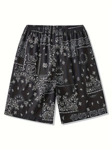 Men's <b>Polyester</b>/Cotton Bermuda Running <b>Shorts</b> Relaxed Fit Quick Dry Gym Casual Streetwear Breathable Solid OEM Service - Product Image 2