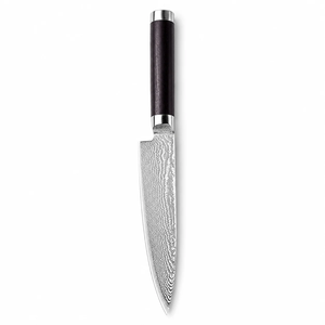 Couteau de chef professionnel de style japonais, lame en damas, manche personnalisé, couteau de cuisine, vente en gros, fournisseur OEM - Product Image 1
