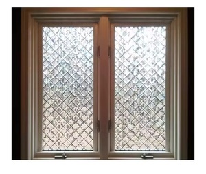 Ventana Abatible de Vidrio Biselado con Revestimiento de Aluminio Grabado Personalizable, de Fabricación Excepcional y Diseño Elegante - Product Image 6