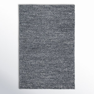 Tapis artisanal tissé à la main en laine avec bordure en boucle, antidérapant, adapté aux animaux domestiques, style scandinave, couleur unie, poils moyens, pour usage domestique, en latex - Product Image 6