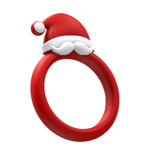 S-HANDE 2026 Nouveauté Cadeaux de Noël Bien-être Anneau pénien en silicone sûr <span class=keywords><strong>pour</strong></span> le corps en forme de bonnet de Père Noël Jouets sexuels <span class=keywords><strong>pour</strong></span> hommes Éjaculation retardée - Product Image 1