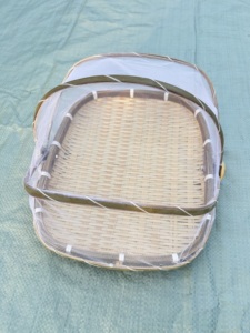 Outdoor Bamboo Mesh Food Cover Tray Set Handmade in Vietnam for Picnic Serving and Insect Protection Set of 2 - Product Image 4