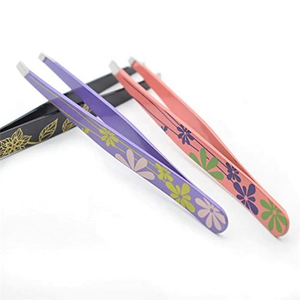 Pinzas para Cejas de Acero Inoxidable con Punta Inclinada, Recortador de Pestañas, Herramienta de Depilación, Duradera, Reutilizable, Ligera, Cuidado Personal, Belleza - Product Image 4