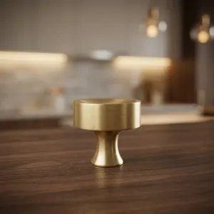 Solid Brass Salo Knob | Premium Brass Furniture Knob | Cabinet Drawer Cupboard <b>Wardrobe</b> Door Knob | <b>Antique</b> Metal Pull Handle - Product Image 6