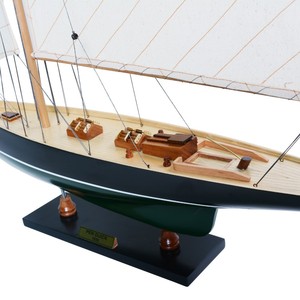 เรือใบจำลองเพนดุ๊ก งานแฮนด์เมด ทำจากไม้ ของตกแต่งเรือยอชท์ ของสะสม ของขวัญ ขนาด 67.31x12.7x77.98 ซม. - Product Image 3