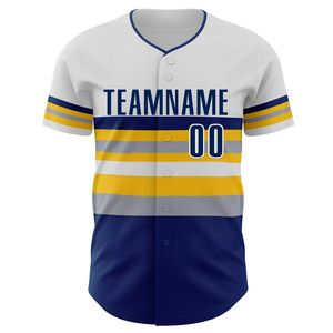 Maillot de baseball unisexe à manches courtes, boutonné sur le devant, imprimé par sublimation, respirant, anti-humidité, en polyester, avec nom d'équipe, pour adulte, athlétique - Product Image 3