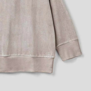 High Performance Women Winter Printed Drop Shoulder 100% Cotton Fleece Oversized <b>Sweatshirt</b> with Front Logo Breathable Wholesale - Product Image 3