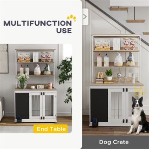 Lussuosa Cuccia per Cani da Esterno, Regolabile, in Metallo, per Razze Grandi e Piccole, Stile Villa, Adatta anche per Gatti - Product Image 6