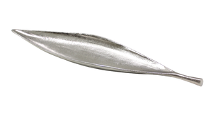 Plateau de luxe en aluminium en forme de feuille, plaqué nickel doré brillant et nickel argenté brillant, pour le service, la cuisine et la décoration de table - Product Image 5