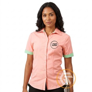 Alpha |   Chemise décontractée noire pour femme Kapa avec logo brodé sur le devant, manches raglan, col rabattu, 100 % coton, écologique - Product Image 1