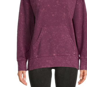 Sudadera con Capucha de Punto Personalizada para Mujer, Estilo Casual de Invierno, Lavado Ácido, Manga Larga, Impermeable y Ecológica, en Oferta - Product Image 2